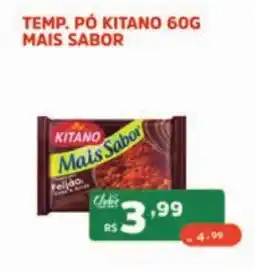 Supermercados Pague Menos Tempo pó kitano mais sabor oferta
