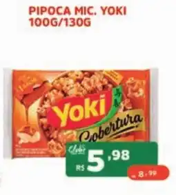 Supermercados Pague Menos pipoca mic. yoki oferta