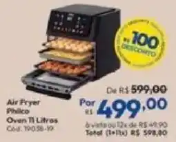 Lojas Becker Air Fryer Philco Oven 11 Litros oferta