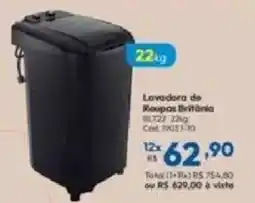 Lojas Becker Lavadora de Roupa Britânia oferta