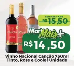 Mart Minas Vinho Nacional Canção oferta