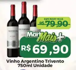 Mart Minas Vinho Argentino Trivento oferta