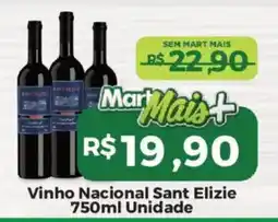Mart Minas Vinho Nacional Sant Elizie oferta