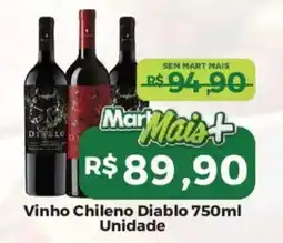 Mart Minas Vinho Chileno Diablo oferta