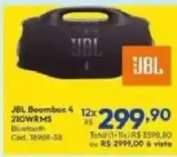 Lojas Becker Jbl boombox 4 210w rms bluetooth oferta