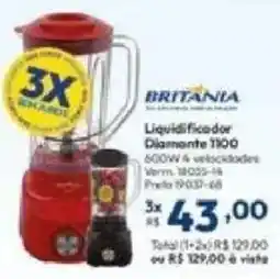 Lojas Becker Liquidificador diamante oferta