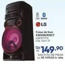 Lojas Becker Caixa de Som XBOGH RNC7 oferta
