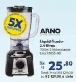 Lojas Becker Liquidificador arno oferta