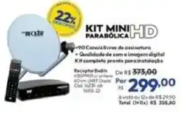 Lojas Becker kit mini parabólica hd oferta