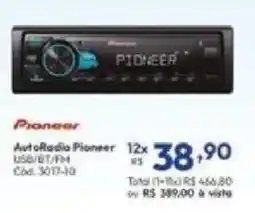 Lojas Becker Autoradio pioneer usb/bt/fm oferta