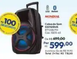 Lojas Becker Caixa de Som 550W RMS oferta