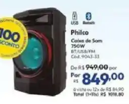 Lojas Becker Caixa de Som 750W oferta
