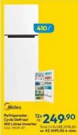Lojas Becker Refrigerador Cycle Defrost Inverter oferta