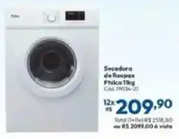 Lojas Becker Secadora de Roupas Philco oferta