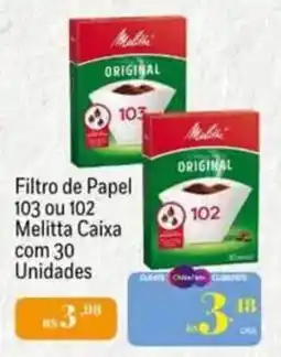Muffato Filtro de Papel 103 ou 102 Melitta Caixa oferta