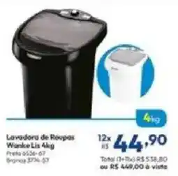 Lojas Becker Lavadora de Roupas Wanke Lis 4kg oferta