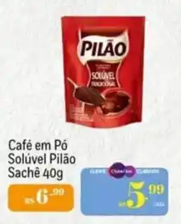 Muffato Café em Pó Solúvel Pilão Sachê oferta