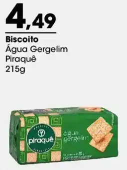 Zaffari Biscoito Água Gergelim oferta