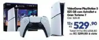 Lojas Becker VideoGame Playstation 5 825 GB com AstroBot e Gran Turismo 7 oferta