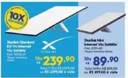 Lojas Becker Starlink standard kit v4 internet via satélite oferta