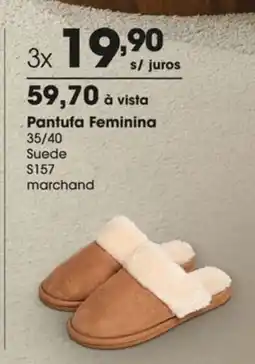 Zaffari Pantufa Feminina oferta