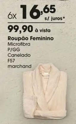Zaffari Roupão Feminino oferta