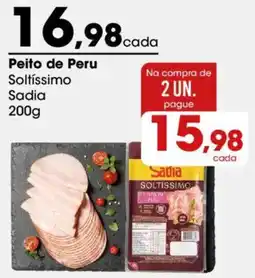 Zaffari Peito de Peru Soltíssimo Sadia oferta