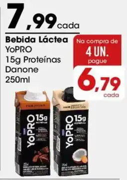 Zaffari Bebida Láctea YoPRO 15g Proteínas Danone oferta