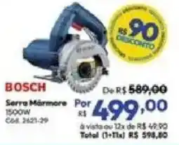 Lojas Becker serra mármore 1500w oferta