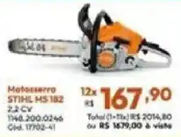 Lojas Becker Motosserra stihiL ms 182 oferta