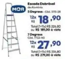 Lojas Becker Escada Dobrável de Alumínio oferta