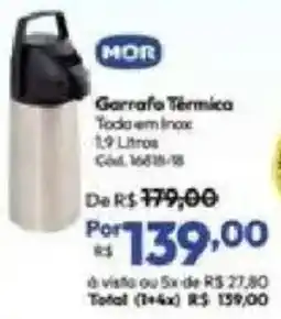 Lojas Becker Garrafa Térmica Toda em Inox oferta