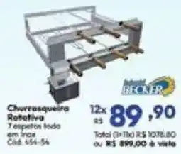 Lojas Becker Churrasqueira Rotativa oferta