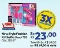 Lojas Becker New Style Fashion Kit Salão Usual 728 oferta