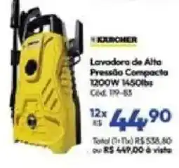 Lojas Becker Lavadora de Alta Pressão Compacta oferta