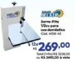Lojas Becker Serra-fita 1/2cv para uso doméstico oferta