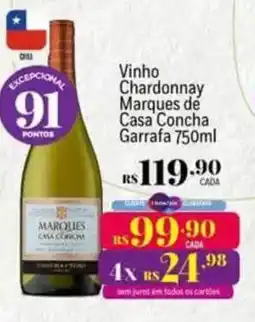 Muffato Vinho Chardonnay Marques de Casa Concha oferta