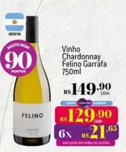 Muffato Vinho Chardonnay Felino Garrafa oferta
