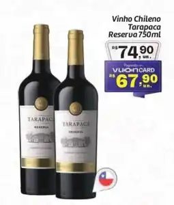 Comper Vinho Chileno Tarapaca Reserva oferta
