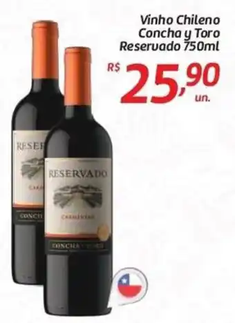 Vinho Chileno Concha y Toro Reservado