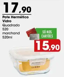 Zaffari Pote Hermético Vidro Quadrado oferta