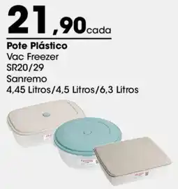 Zaffari Pote Plástico Vac Freezer oferta