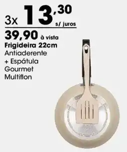Zaffari Frigideira 22cm Antiaderente + Espátula Gourmet Multiflon oferta