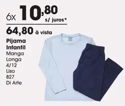 Zaffari Pijama Infantil Manga Longa oferta