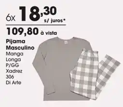 Zaffari Pijama masculino manga longa oferta