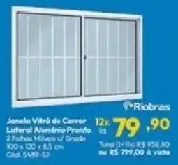 Lojas Becker Janela Vitrô de Correr Laferol Alumínio Pronto oferta