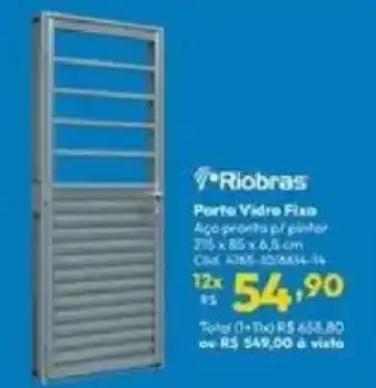 Lojas Becker Porta Vidro Fixo oferta