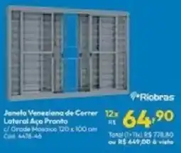 Lojas Becker Janela Veneziana de Correr oferta