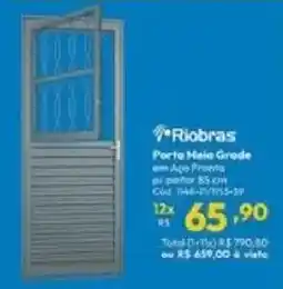 Lojas Becker Porta Meia Grade em Aço Pronto oferta