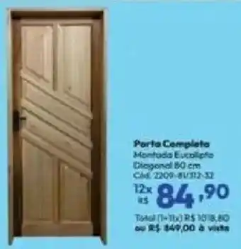 Lojas Becker Porta Completa Montada Eucalipto oferta